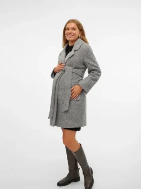 Manteau à col en V