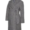Manteau à col en V