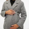 Manteau à col en V