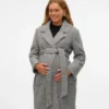 Manteau à col en V