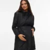 Manteau à col montant et poignets élastiqués