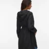 Manteau à col montant et poignets élastiqués