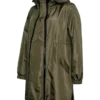 Manteau à col montant et poignets élastiqués