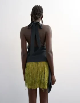 Mini-jupe taille haute Tsrhea