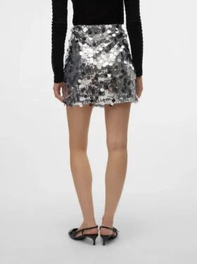 Mini-jupe taille haute Vmcute