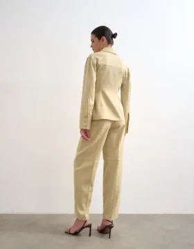 Pantalon ajusté taille haute Tswera en costume et tailleur