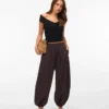 Pantalon ballon taille mi-haute Vmlotus