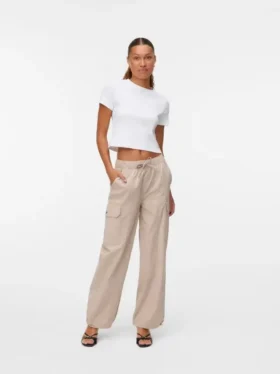 Pantalon cargo taille moyenne Vmkarlie