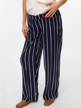 Pantalon coupe classique à taille mi-haute