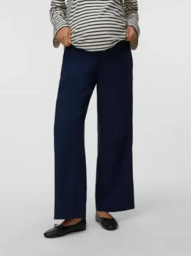 Pantalon coupe classique à taille mi-haute