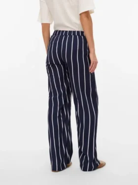 Pantalon coupe classique à taille mi-haute