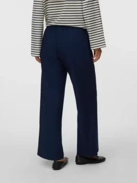 Pantalon coupe classique à taille mi-haute