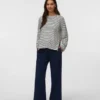 Pantalon coupe classique à taille mi-haute