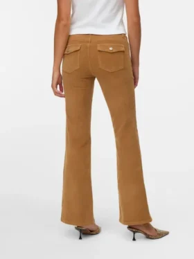 Pantalon en velours côtelé taille basse Vmsigi