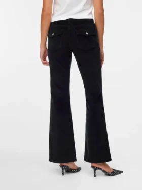 Pantalon en velours côtelé taille basse Vmsigi