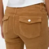 Pantalon en velours côtelé taille basse Vmsigi