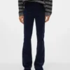 Pantalon en velours côtelé taille haute Vmsiga