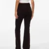 Pantalon en velours côtelé taille haute Vmsiga
