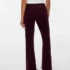 Pantalon en velours côtelé taille haute Vmsiga