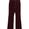Pantalon en velours côtelé taille haute Vmsiga