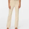 Pantalon en velours côtelé taille haute Vmsiga