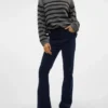 Pantalon en velours côtelé taille haute Vmsiga