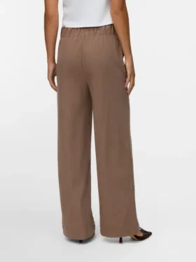 Pantalon en velours côtelé taille haute Vmvilja