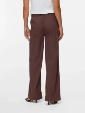 Pantalon en velours côtelé taille haute Vmvilja