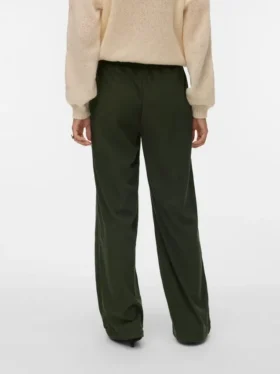 Pantalon en velours côtelé taille haute Vmvilja