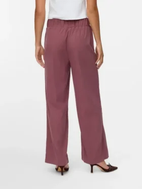 Pantalon en velours côtelé taille haute Vmvilja