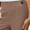 Pantalon en velours côtelé taille haute Vmvilja
