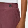 Pantalon en velours côtelé taille haute Vmvilja