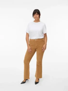Pantalon en velours côtelé taille mi-haute Vmcsiri