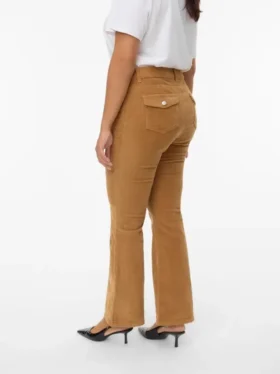 Pantalon en velours côtelé taille mi-haute Vmcsiri