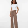 Pantalon en velours taille haute Vmvilja