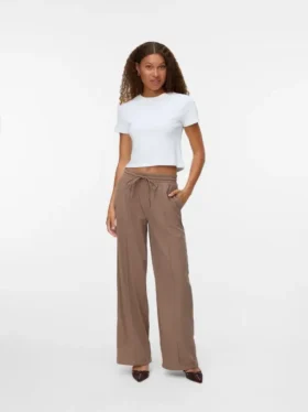 Pantalon en velours taille haute Vmvilja
