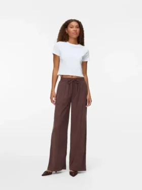Pantalon en velours taille haute Vmvilja