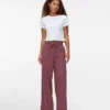 Pantalon en velours taille haute Vmvilja