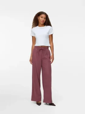 Pantalon en velours taille haute Vmvilja