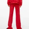 Pantalon taille haute en velours Vmvelvet