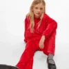 Pantalon taille haute en velours Vmvelvet