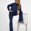 Pantalon taille haute en velours Vmvelvet