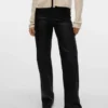 Pantalon à taille haute enduit Vmtessa