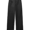 Pantalon à taille haute enduit Vmtessa