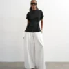 Pantalon taille haute Tssusann
