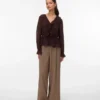 Pantalon taille haute Vmalessia