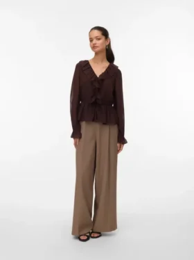 Pantalon taille haute Vmalessia