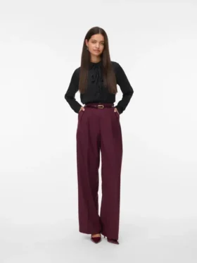 Pantalon taille haute Vmhailey