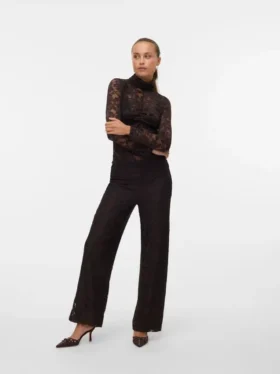Pantalon taille haute Vmneline
