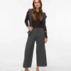 Pantalon taille mi-haute Awukno